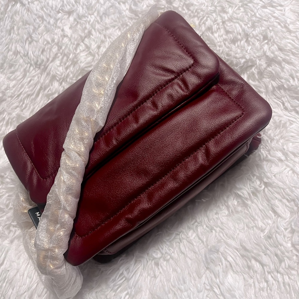 Marc Jacob pillow tab pomegranate (wine) handbag crossbody & free bag charm